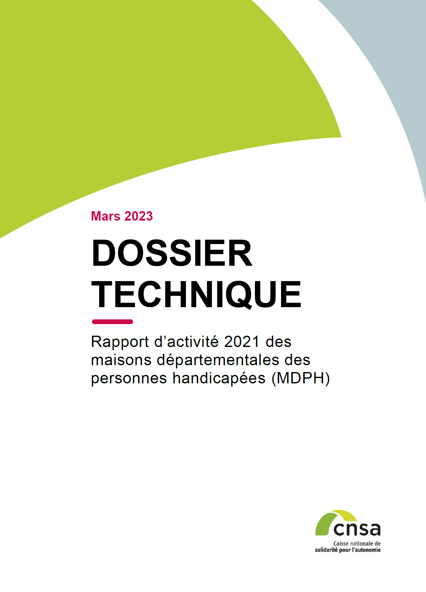 Rapport d’activité 2021 des MDPH - version accessible (PDF, 2.36 Mo)