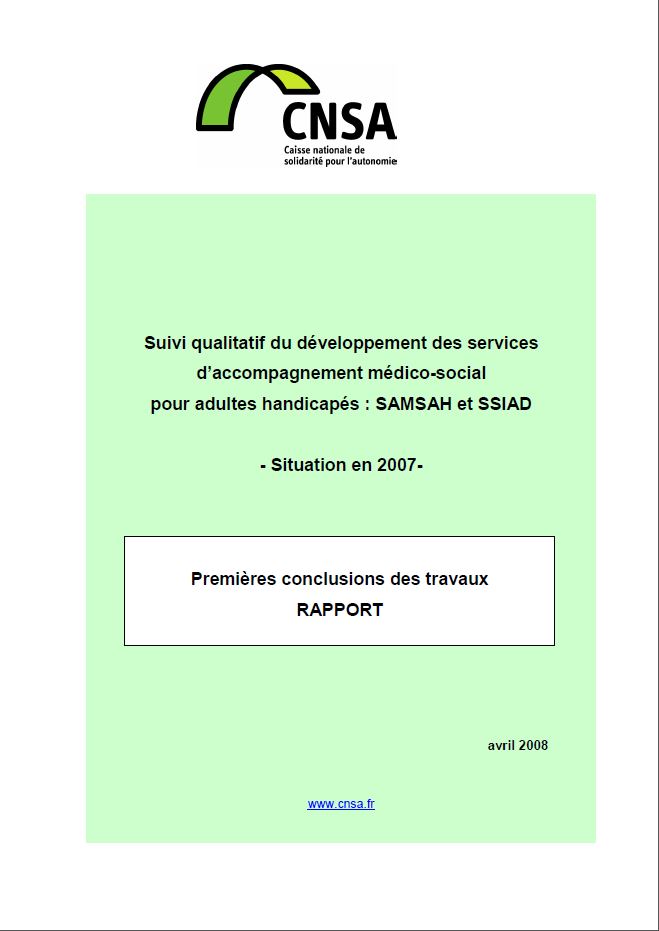 Suivi qualitatif du développement des services d’accompagnement médico-social pour adultes handicapés : SAMSAH et SSIAD (PDF, 2.34 Mo)