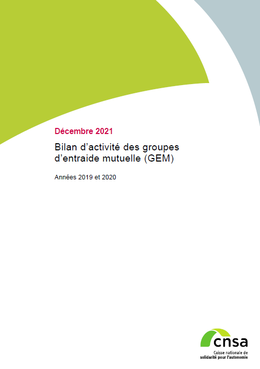 Bilan d'activité des groupes d'entraide mutuelle (GEM). Années 2019 et 2020 - accessible (PDF, 1003.39 Ko)