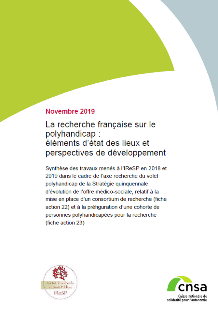 La recherche française sur le polyhandicap : éléments d’état des lieux et perspectives de développement (ZIP, 9.92 Mo)