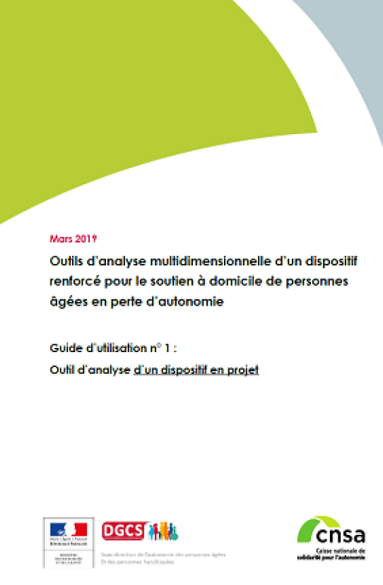 Couverture Outils d’analyse multidimensionnelle d’un dispositif renforcé pour le soutien à domicile de personnes âgées en perte d’autonomie